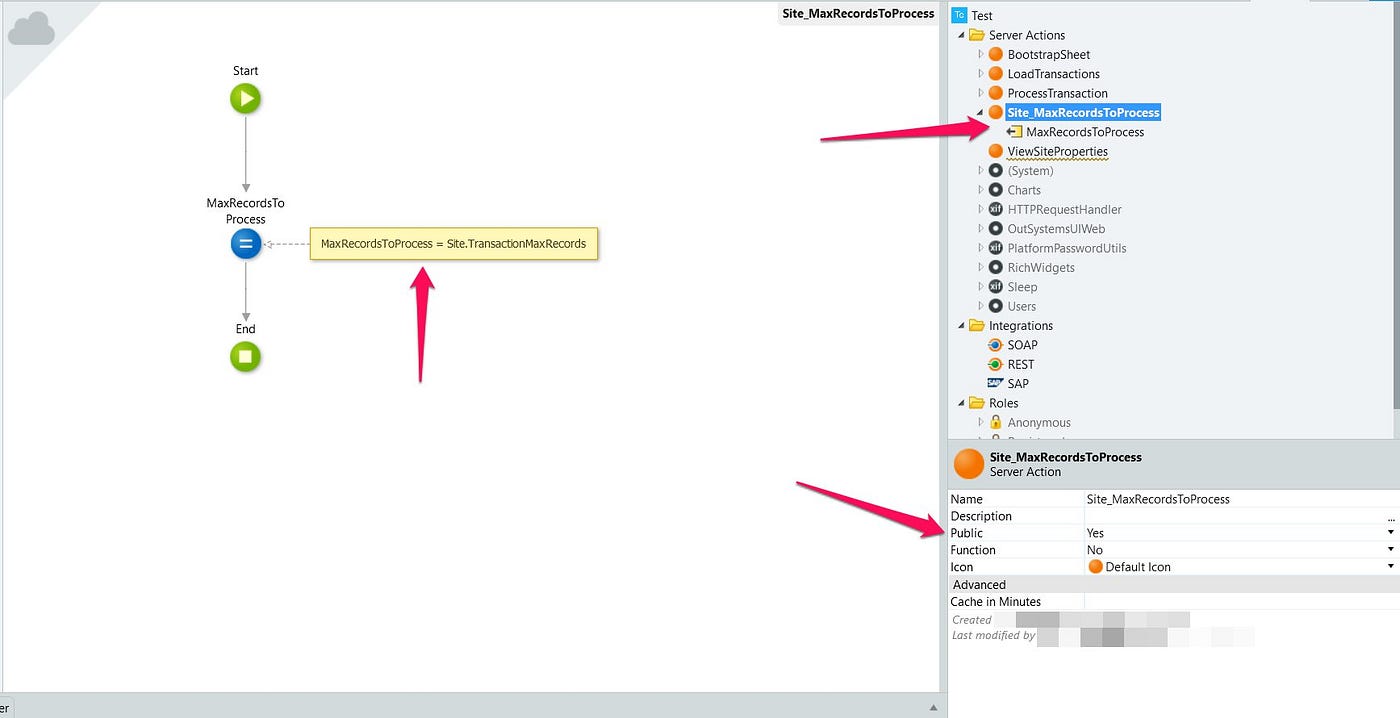 outsystems site properties