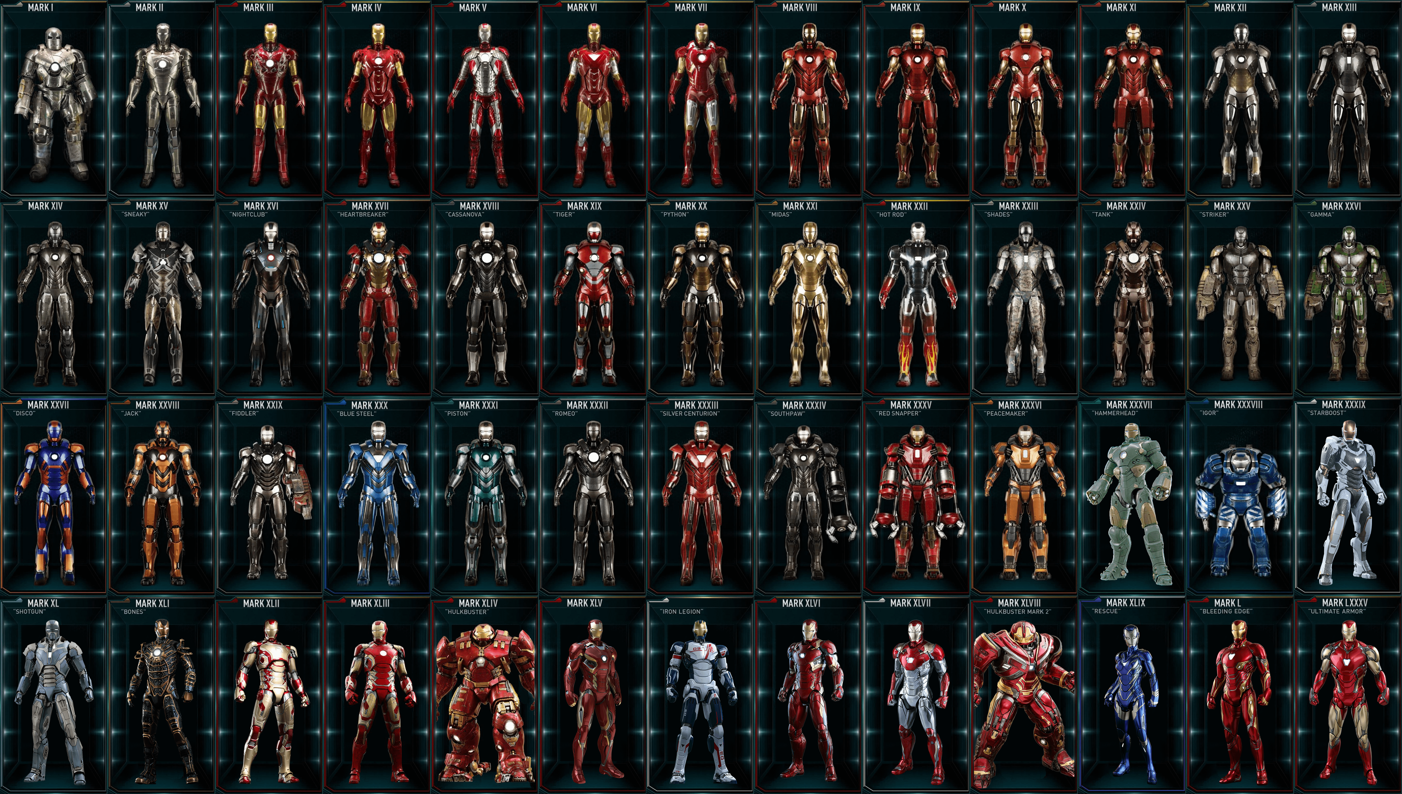 iron man armors