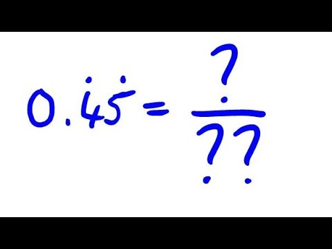 0.45 recurring as a fraction