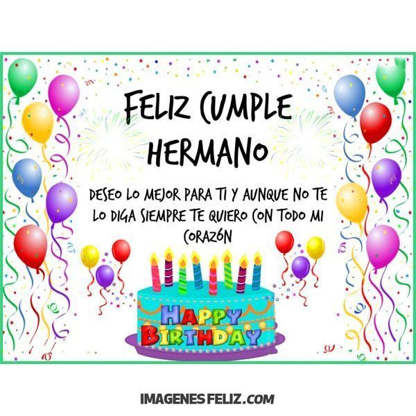 feliz cumpleaños para hermano