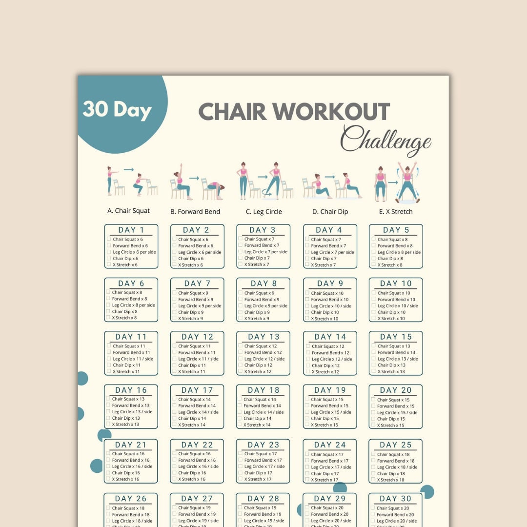 28 day chair workout challenge