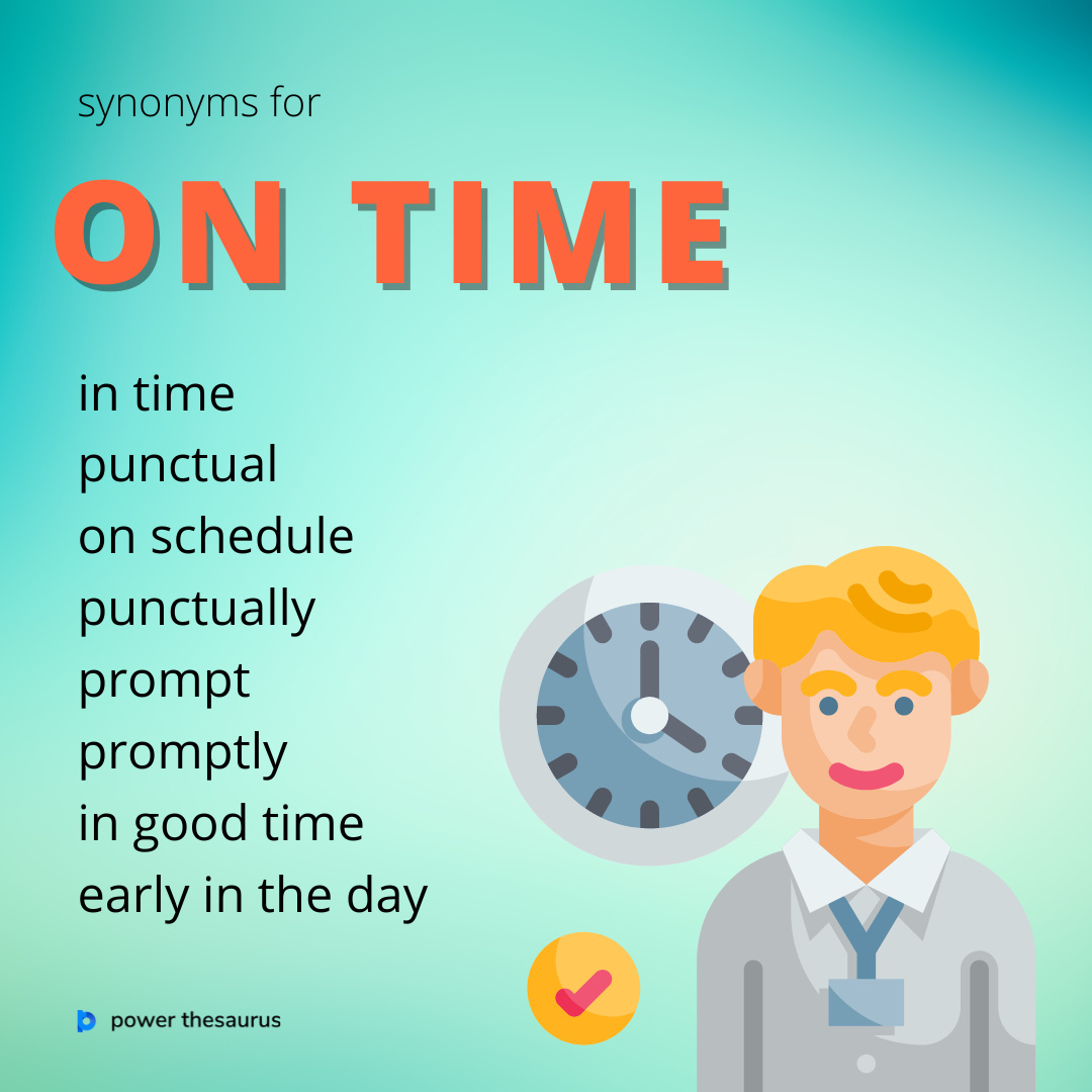 on time synonym