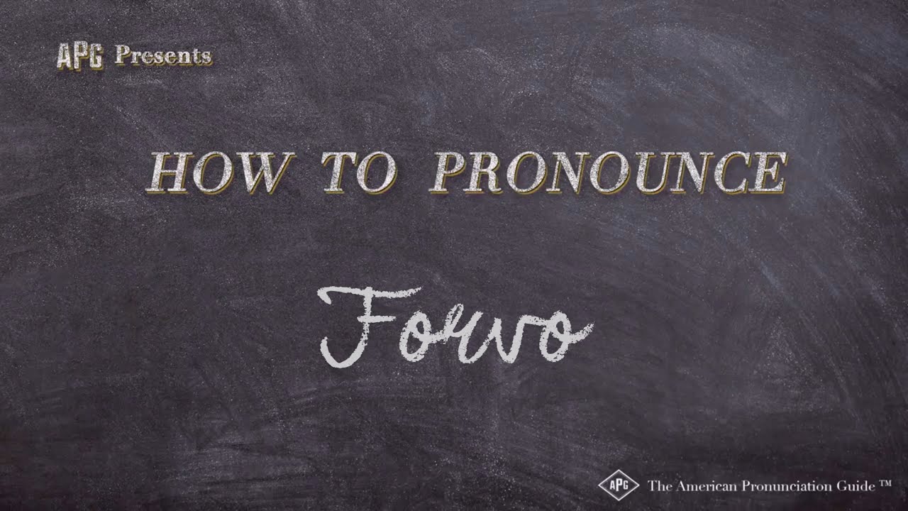 forvo pronounce