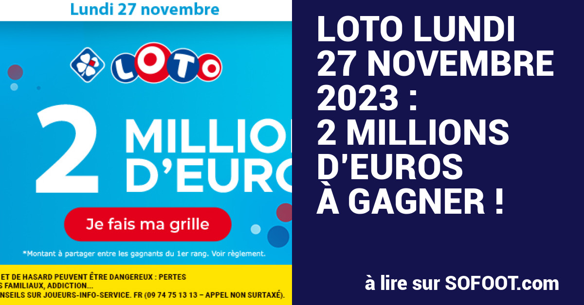 résultats loto lundi 27 novembre 2023