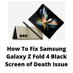 fold 4 black screen