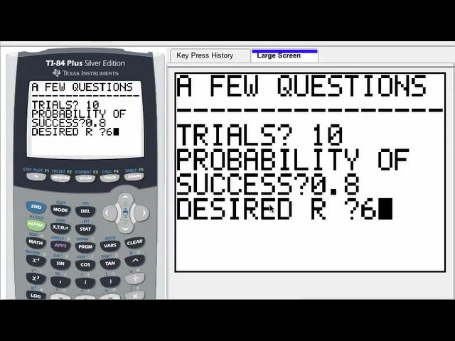 how to do binomial distribution on ti 84