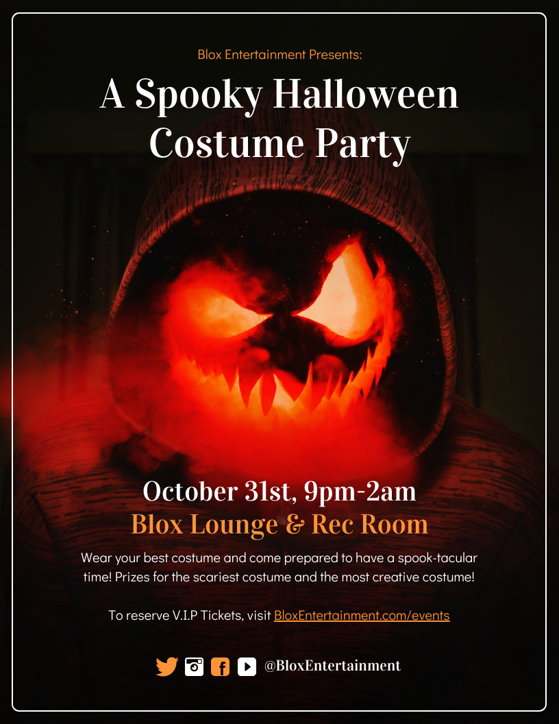 flyer halloween party