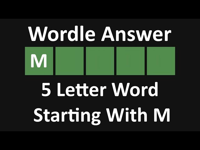 5 letter words starting with mai