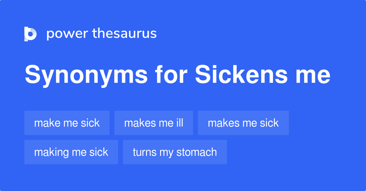 sicken thesaurus