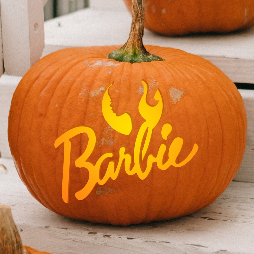 barbie pumpkin carving