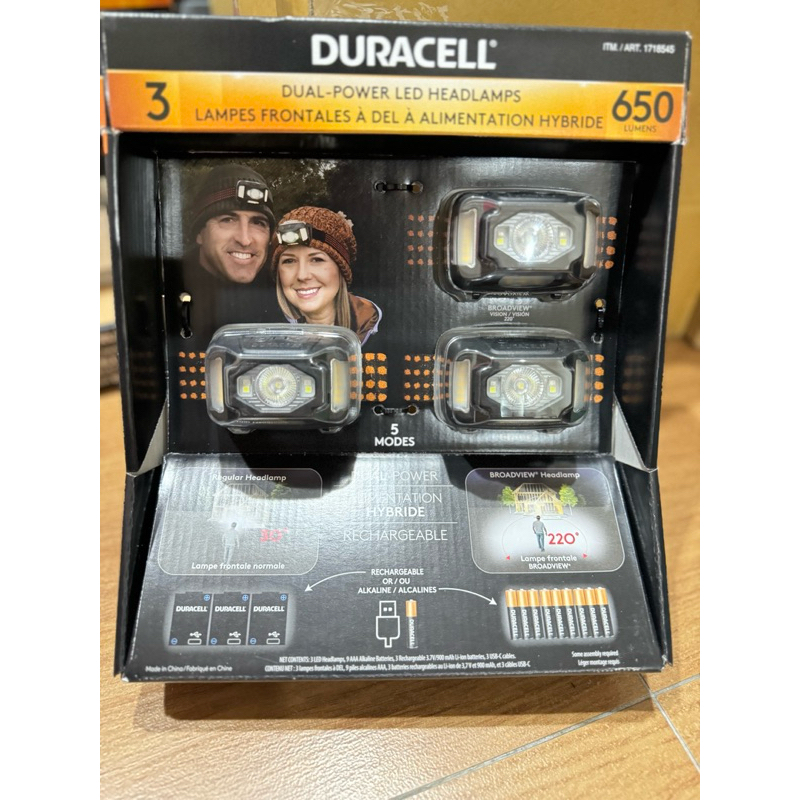 duracell headlamp 3 pack