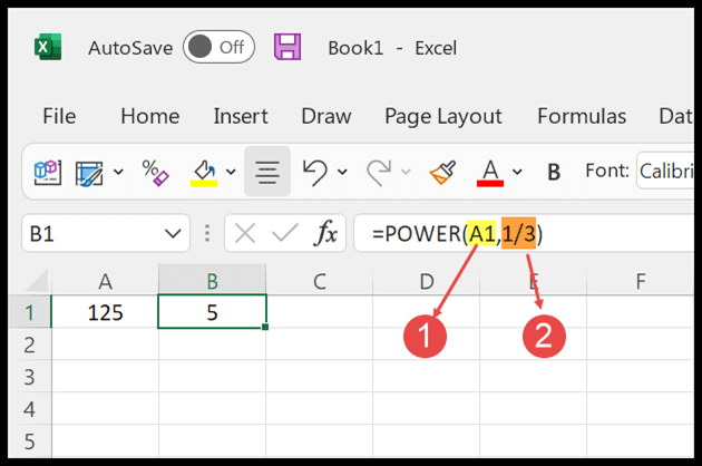 third root excel