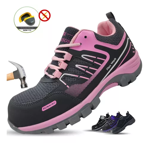 tenis industriales con casquillo para mujer