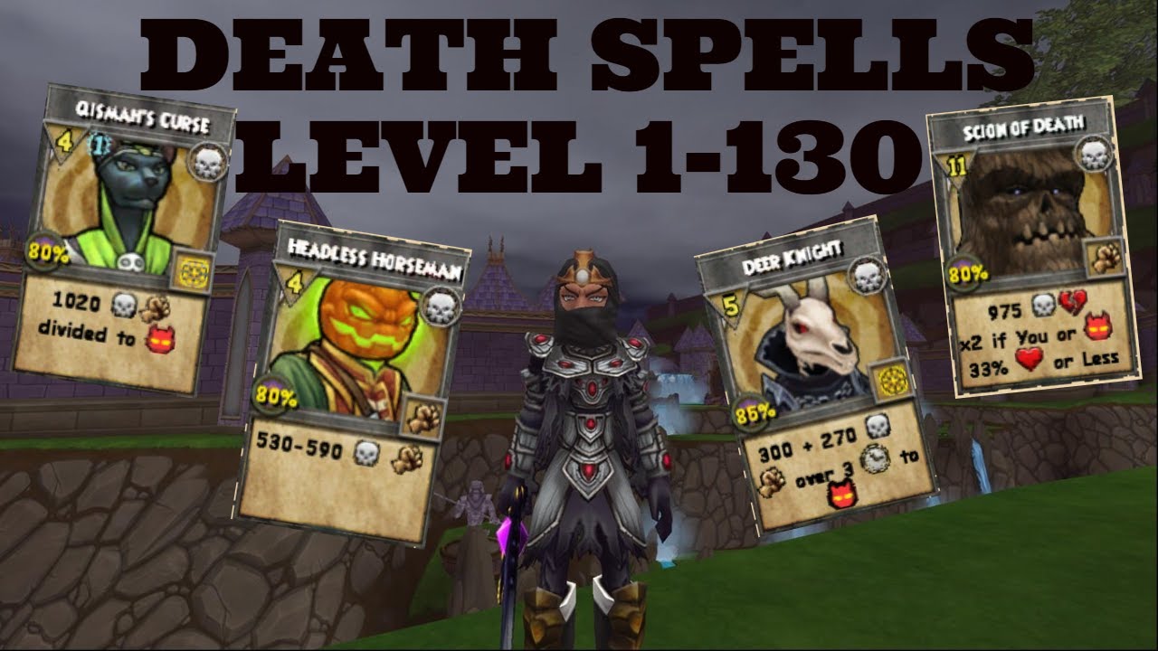 death spells w101