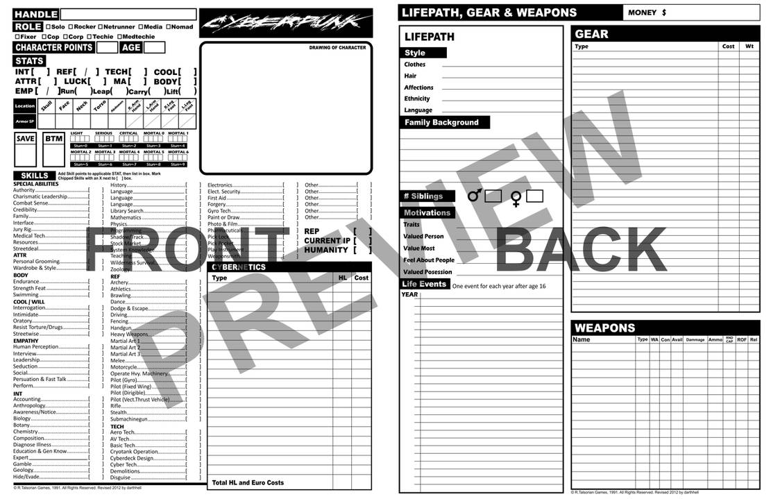 cyberpunk 2020 character generator