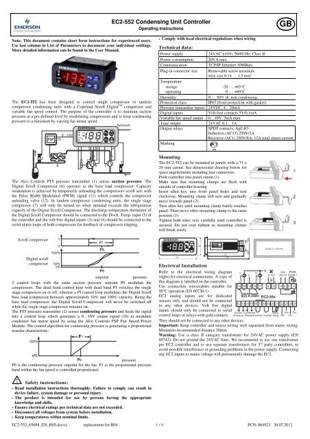 emerson controller manual