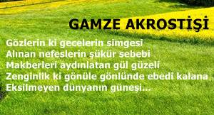 gamze akrostiş