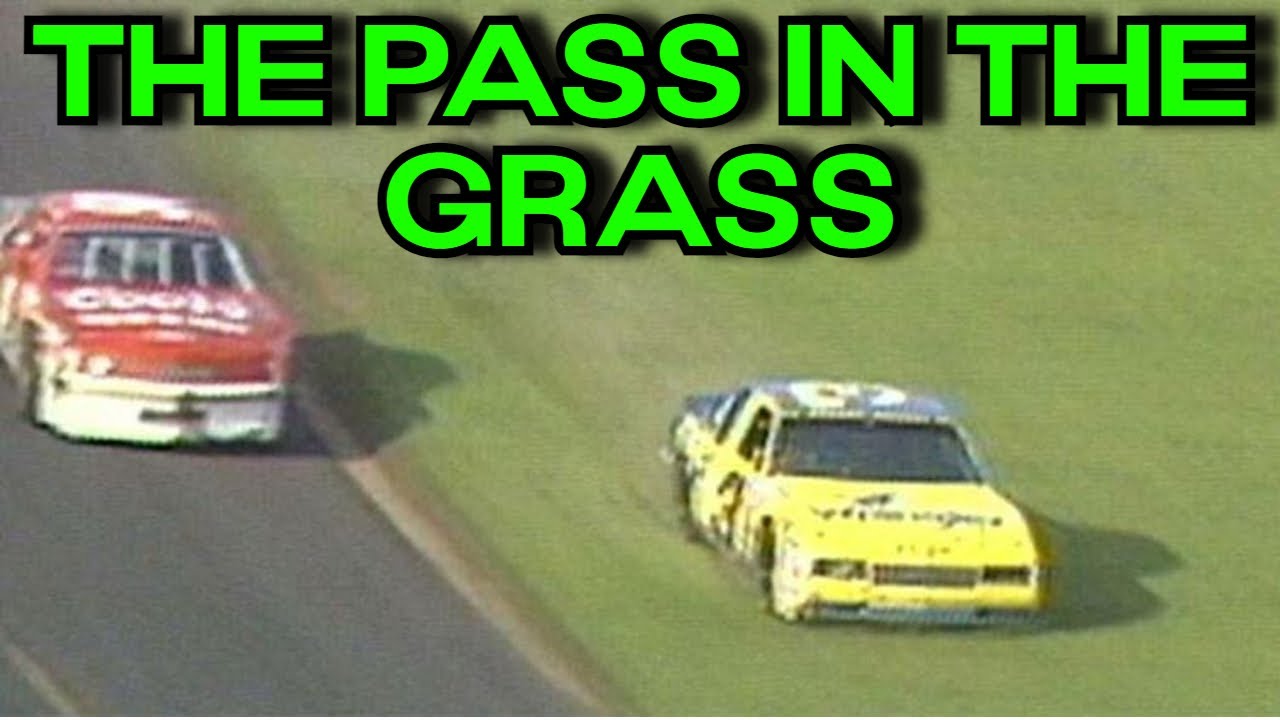 dale earnhardt pass in the grass youtube