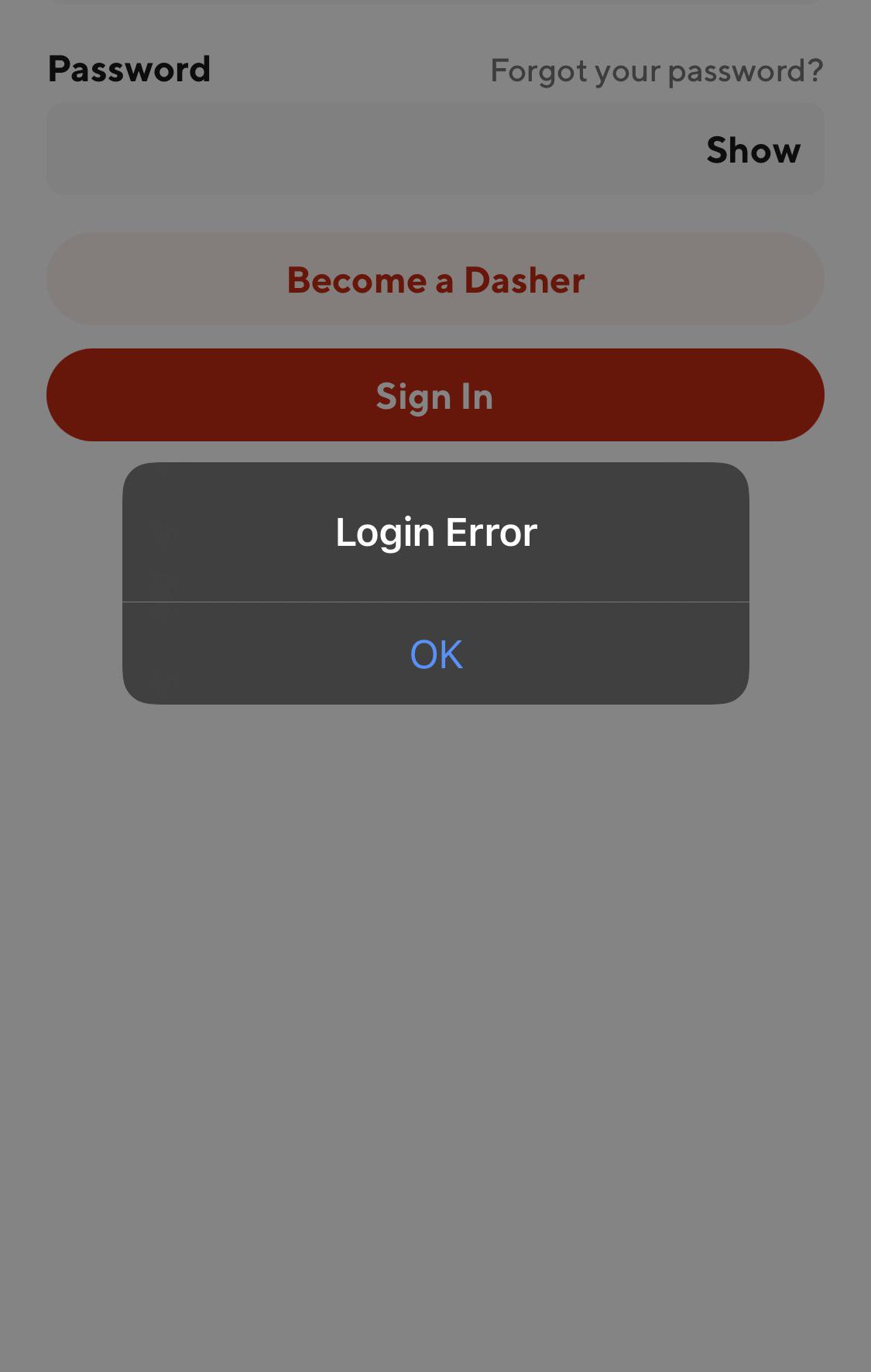 dasher login