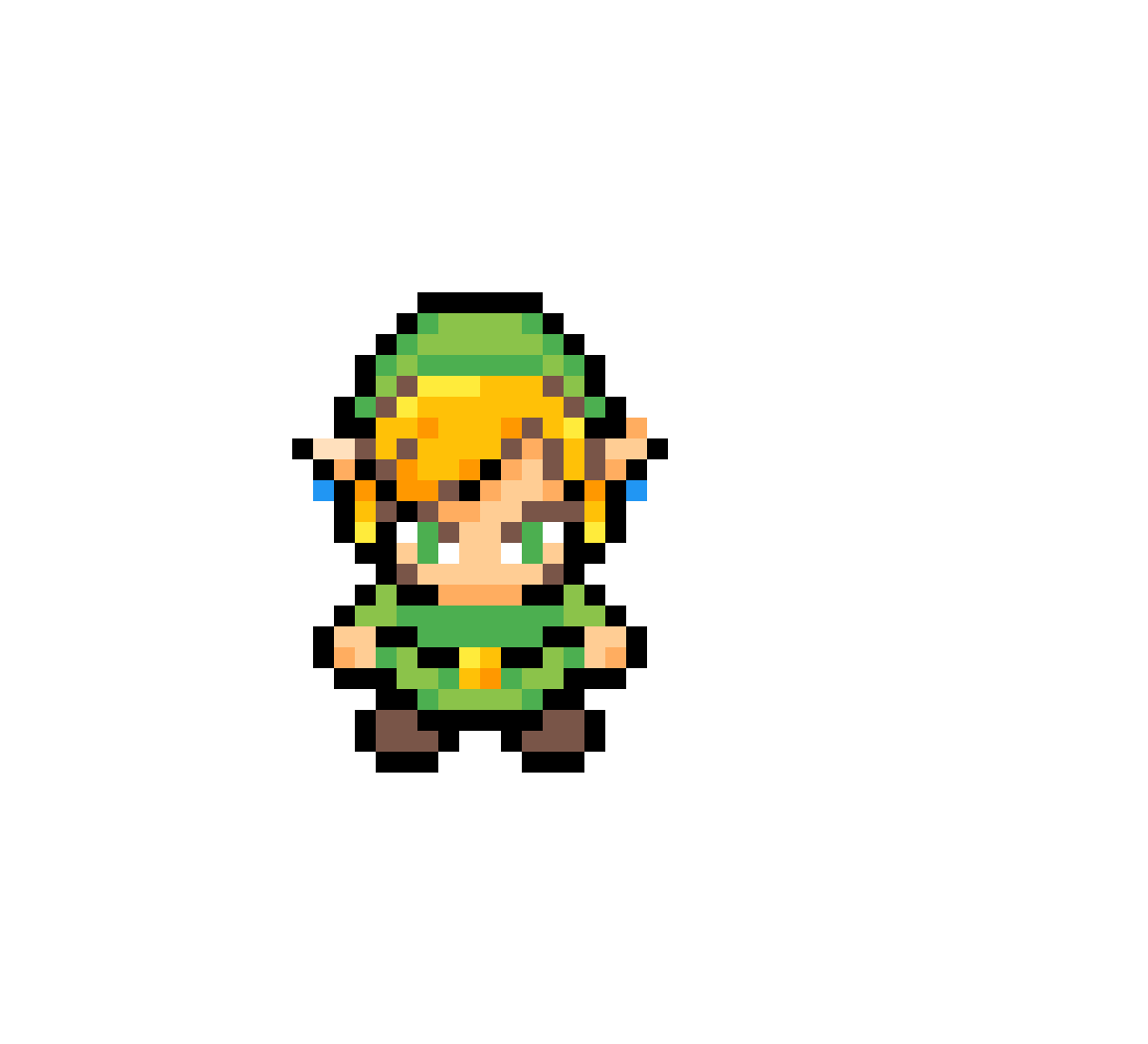 zelda link pixel art