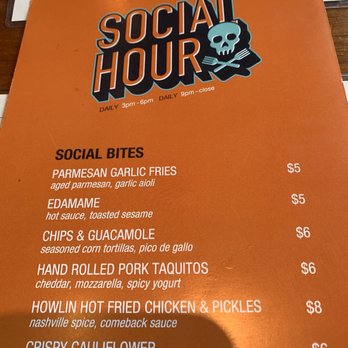 browns social house happy hour