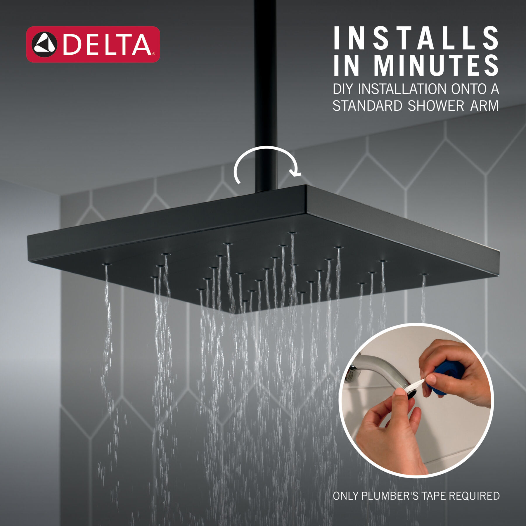 delta rainforest shower head