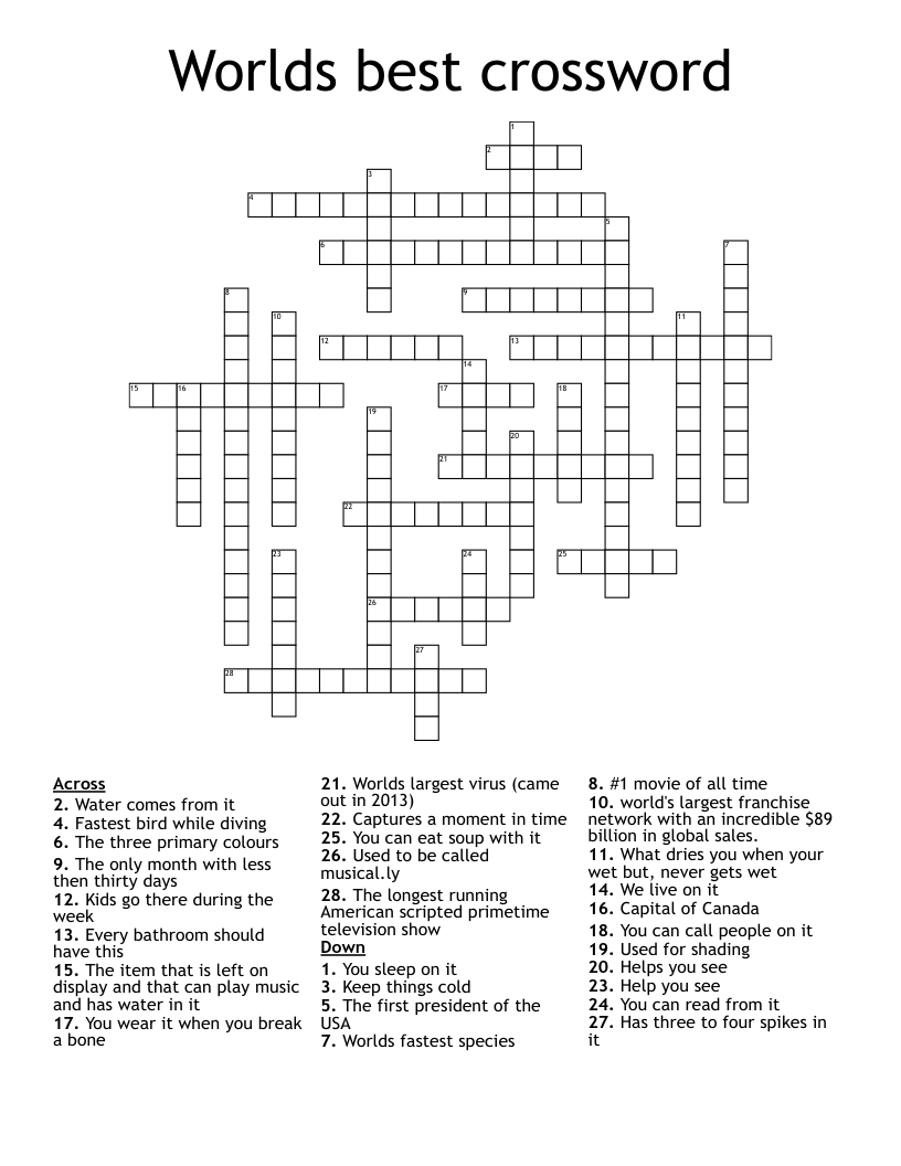 coming last is the best crossword