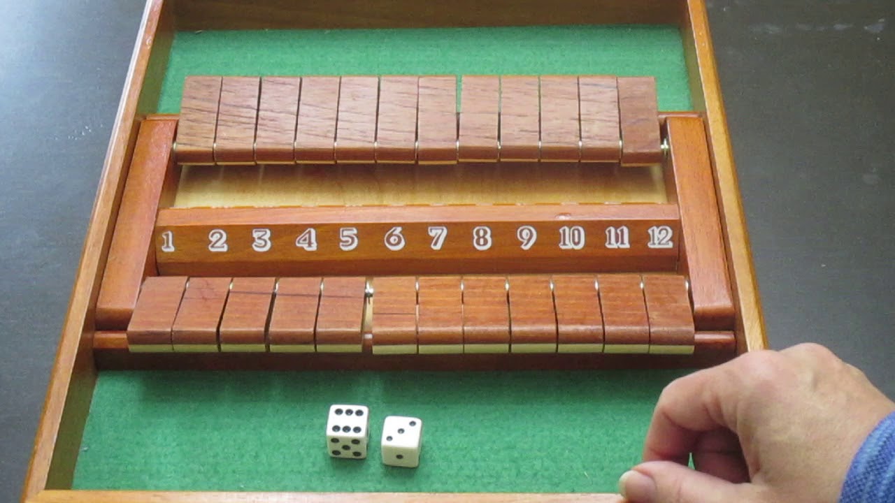 how to play shut the box with 2 players