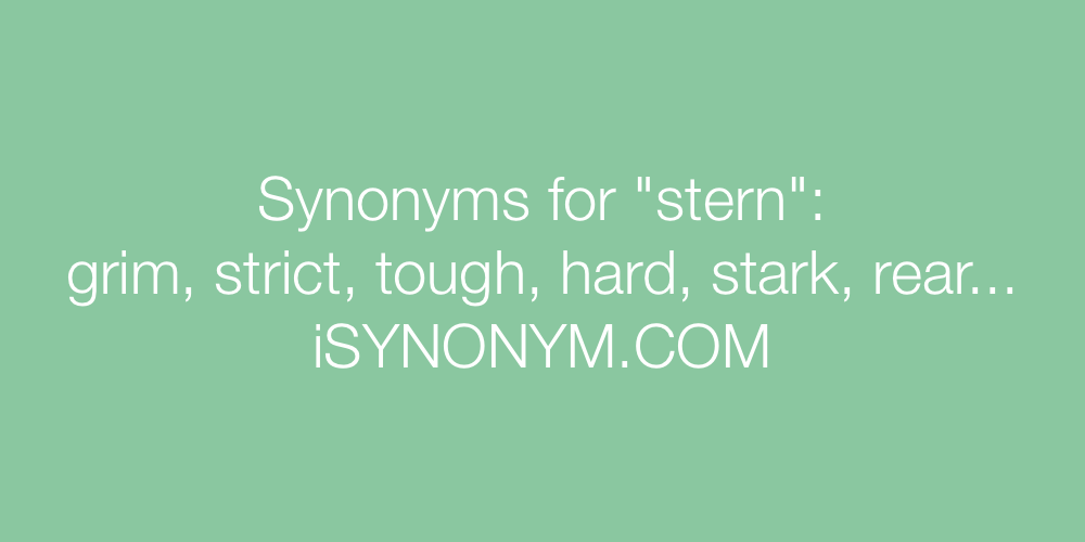 stern synonym