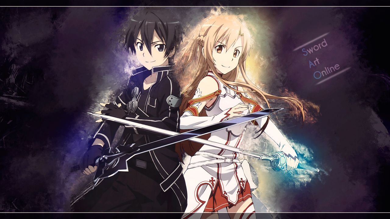 sword art online kirito and asuna