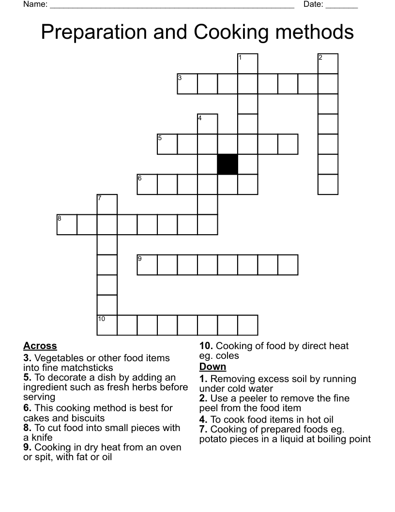 methods crossword clue