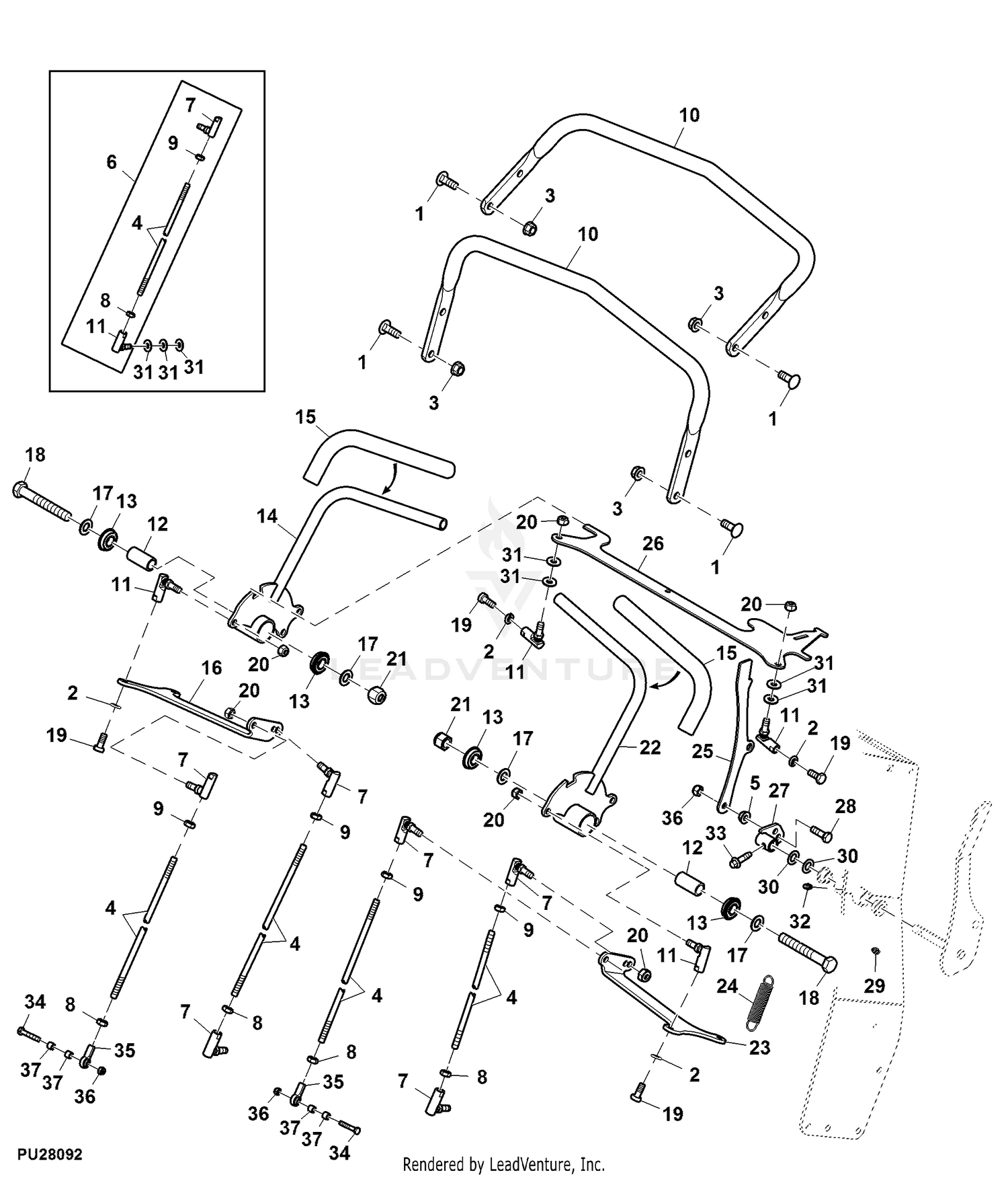 john deere 652r parts diagram