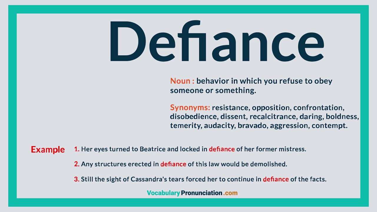 defiance synonym