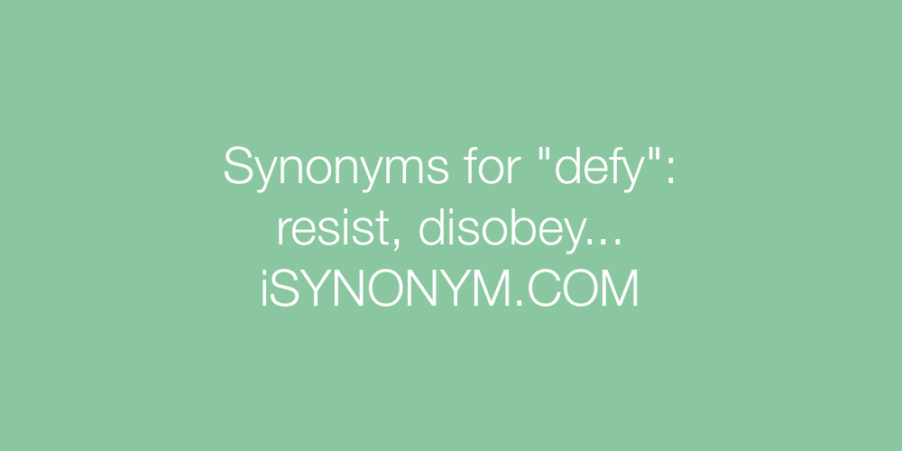 defying synonym