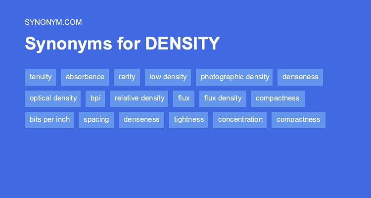 density synonym