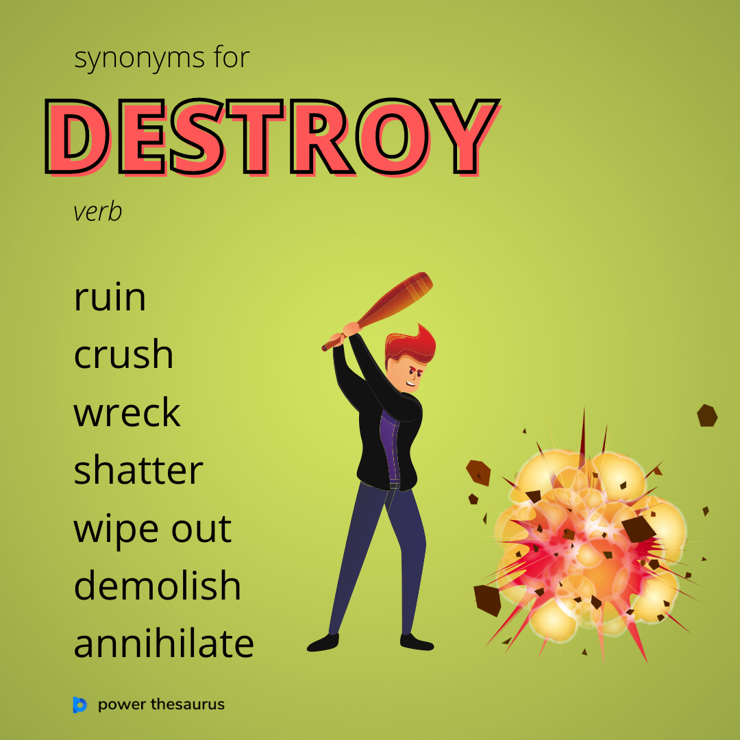 destroy synonyms