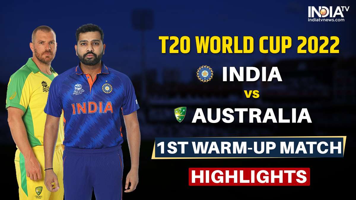 live cricket score ind vs aus warm up match