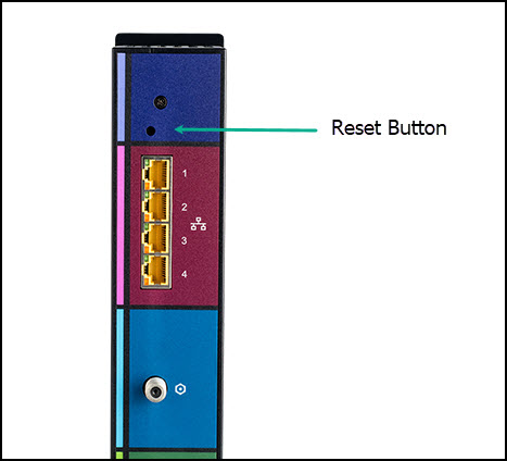 reset arris router to factory default