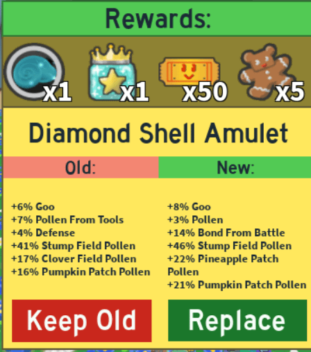 diamond shell amulet