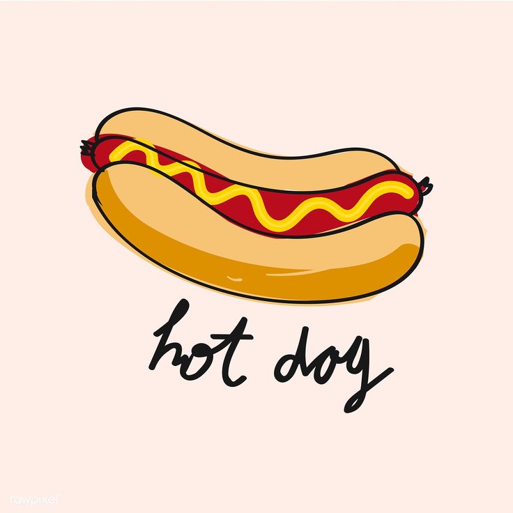 dibujo hot dog