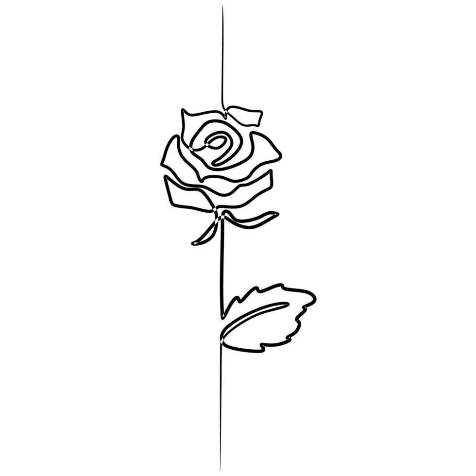 dibujo rosa minimalista