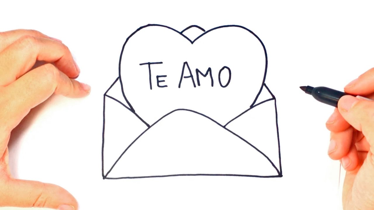 dibujos de amor faciles paso a paso