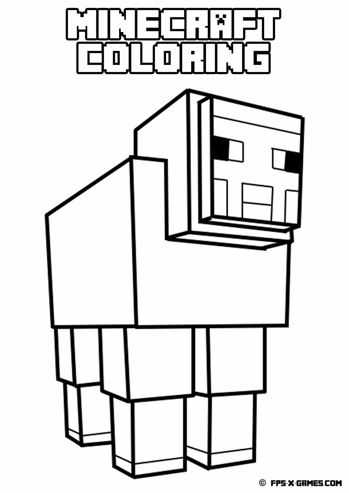 dibujos de minecraft para imprimir