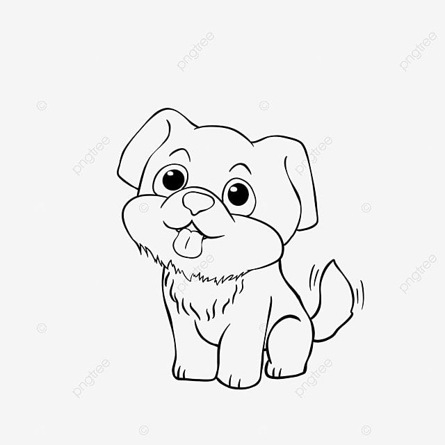 dibujos de perros blanco y negro