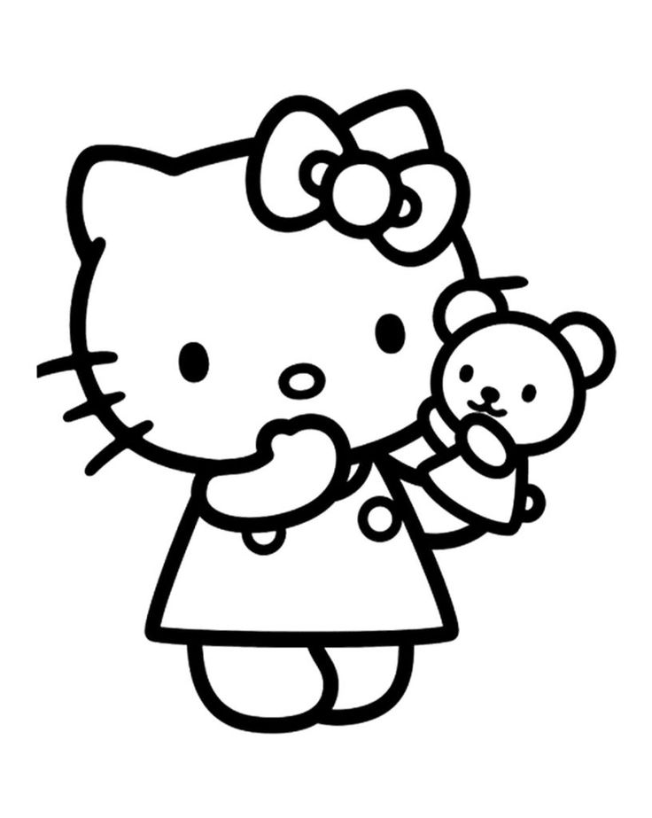 dibujos hello kitty para imprimir