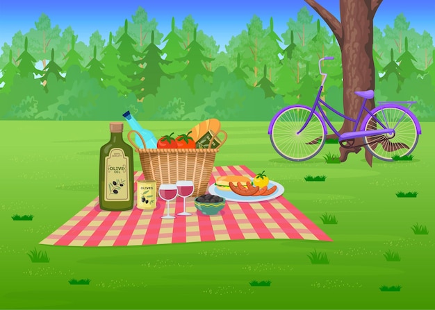 dibujos picnic