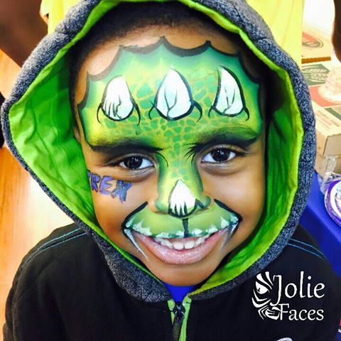 dino face paint