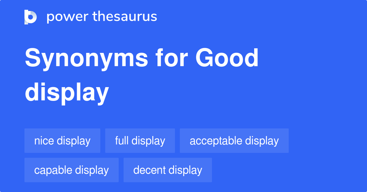 displayed synonym