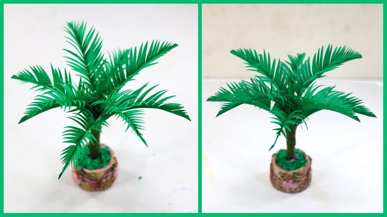 diy coconut tree decoration