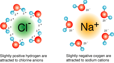 do ionic compounds dissolve in water